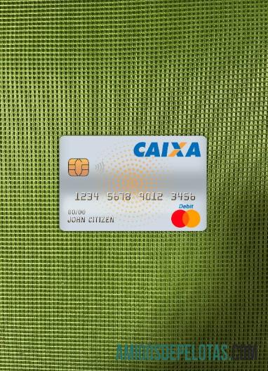 Cartão de Débito Master Banco Caixa Brasil Photolook Frente modelo